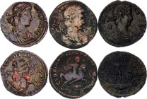 Roman Empire Lot of 3 Coins 301 - 340 AD (ND)