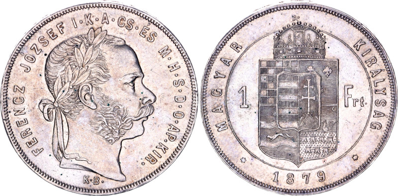 Hungary 1 Forint 1879 KB

KM# 453.1, ÉH# 1464, N# 4736; Silver 12.31 g.; Franz...