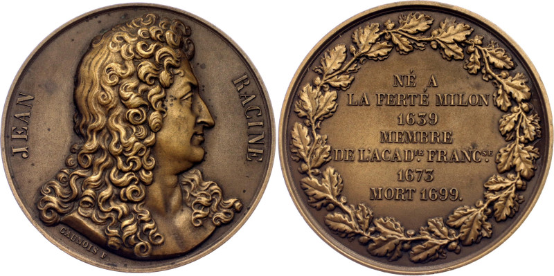 France Bronze Medal "Jean Racine 1639-1699" 19th Century (ND)

Bronze 60.36 g....