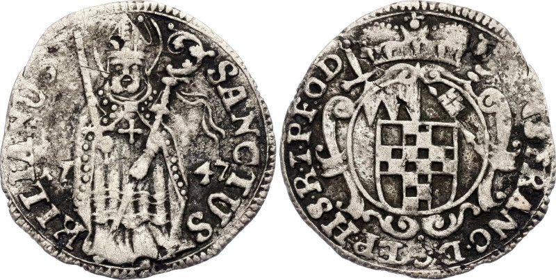 German States Wurzburg 1 Schilling 1747

KM# 318, N# 38061; Silver 0.93 g.; An...