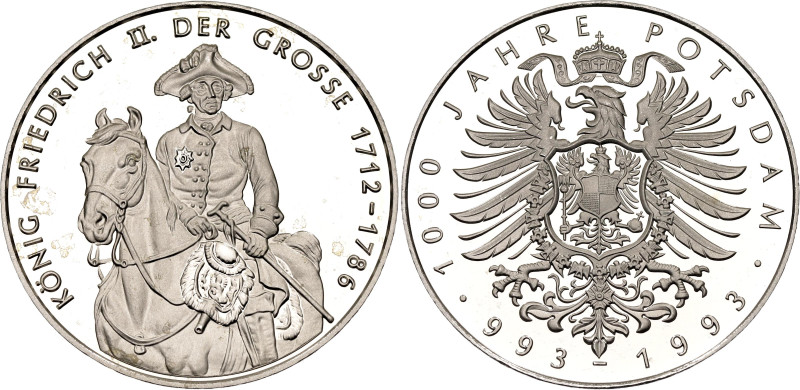 Germany - FRG Commemorative Medal "1000 Years Potsdam - Frederick the Great" 199...