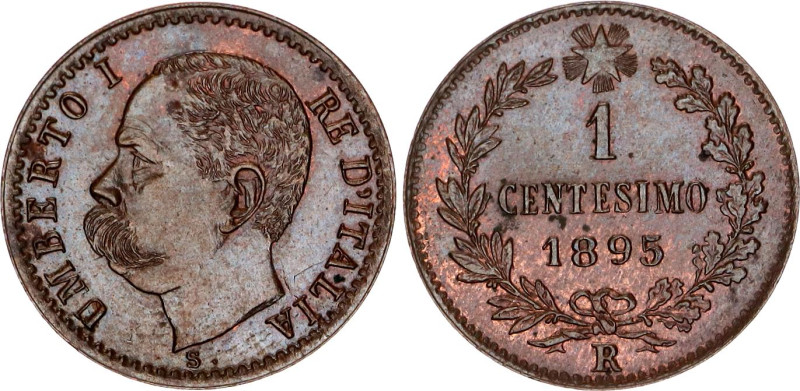 Italy 1 Centesimo 1895 R

KM# 29, N# 2392; Copper; Umberto I; Rome Mint; UNC w...