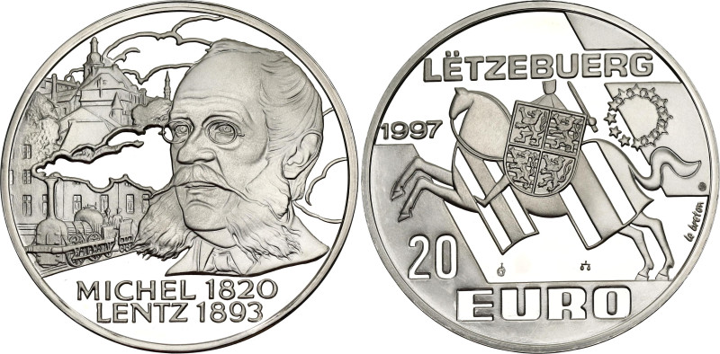 Luxembourg 20 Euro 1997 Fantasy Issue

N# 70153; Silver 23.00 g., Proof; Miche...