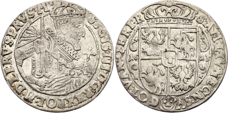 Polish - Lithuanian Commonwealth Ort Koronny 1623

Kop# 1279, N# 170608; Silve...