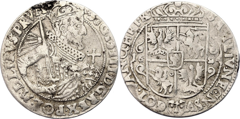 Polish - Lithuanian Commonwealth Ort Koronny 1624

Kop# 1281, N# 170608; Silve...