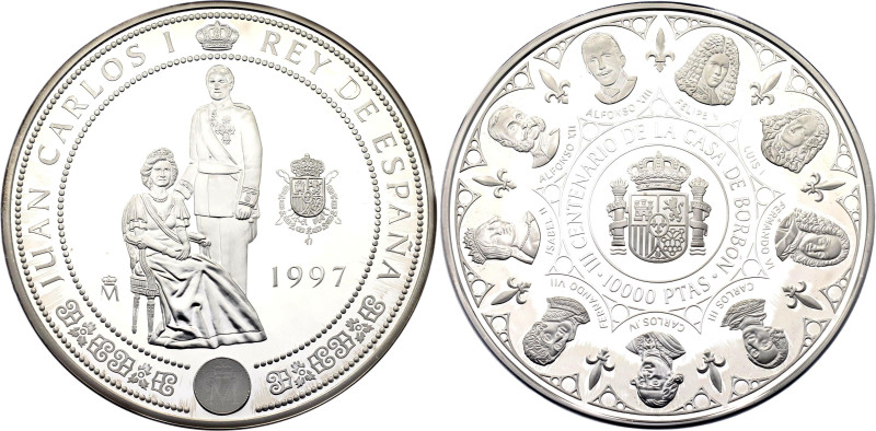 Spain 10000 Pesetas 1997 M

KM# 1027, N# 102082; Silver (.925) 168.75 g., 73 m...