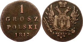 Russia - Poland 1 Grosz Polski 1817 IB