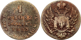 Russia - Poland 1 Grosz Polski 1823 IB