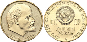 Russia - USSR 1 Rouble 1970 NGC MS65