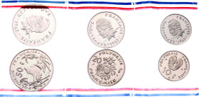 French Polynesia 10 - 20 - 50 Francs 1967 Essai