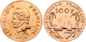 French Polynesia 100 Francs 1976 Essai