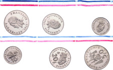 New Caledonia 10 - 20 - 50 Francs 1967 Essai