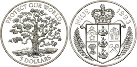 Niue 5 Dollars 1993