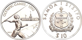 Samoa 10 Tala 1991