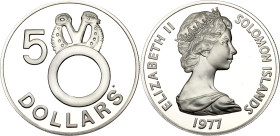 Solomon Islands 5 Dollars 1977 FM