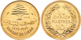 Lebanon 10 Piastres 1972 Essai