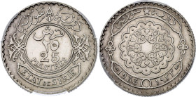 Syria 25 Piastres 1933 PCGS UNC