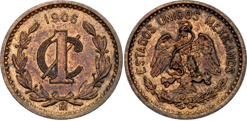 Mexico 1 Centavo 1906 Mo

KM# 415, N# 5133; Bronze; UNC