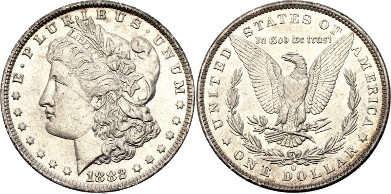 United States 1 Dollar 1882 O

KM# 110, N# 1492; Silver 26.74 g.; "Morgan Doll...