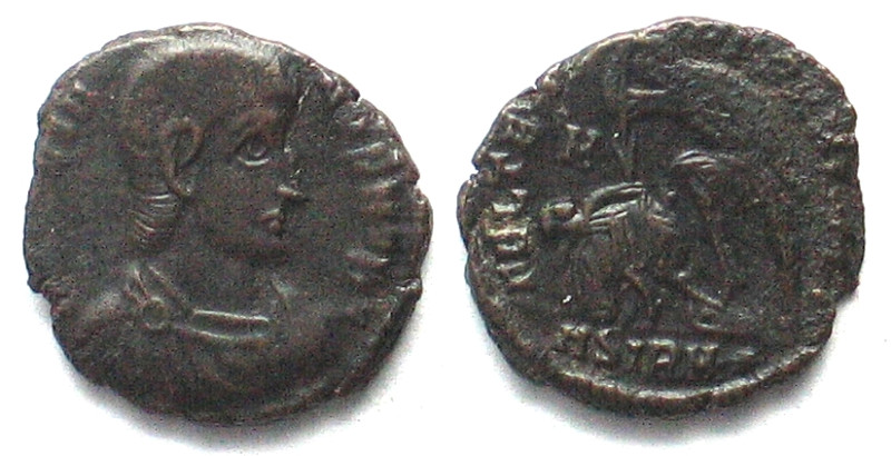 CONSTANTIUS GALLUS (351-354 AD). AE Follis, as caesar, FEL TEMP REPARATIO, ASIRM...