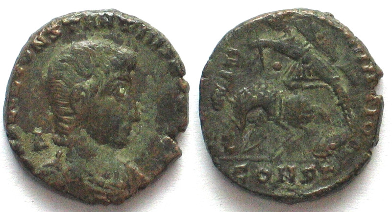 CONSTANTIUS GALLUS (351-354 AD). AE Maiorina, as caesar, FEL TEMP REPARATIO, CON...