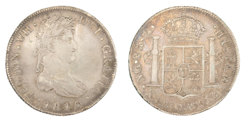 Fernando VII (1808-1833). 1815 M. Guatemala. 8 reales. (AC 1228). 26,75 gr.

S...