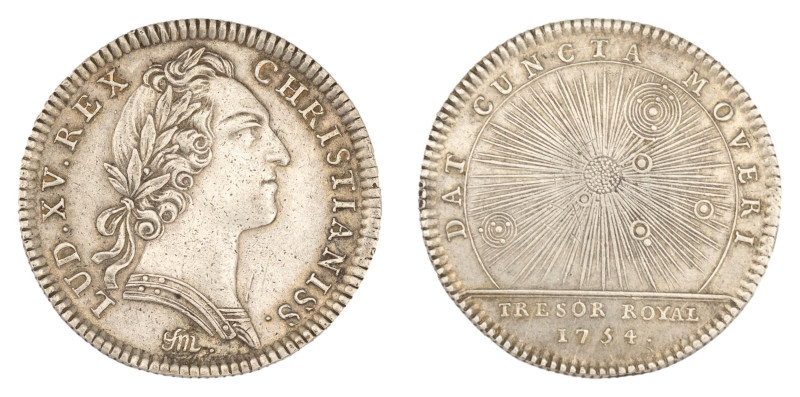 FRANCIA. 1754. Token del tesoro Real. Tresor Royal. Luis XV. 

Status: EBC-