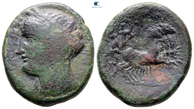 Sicily. Enna. L. Cestius and L. Munatius 44-36 BC. 
Bronze Æ

30 mm, 17,23 g...