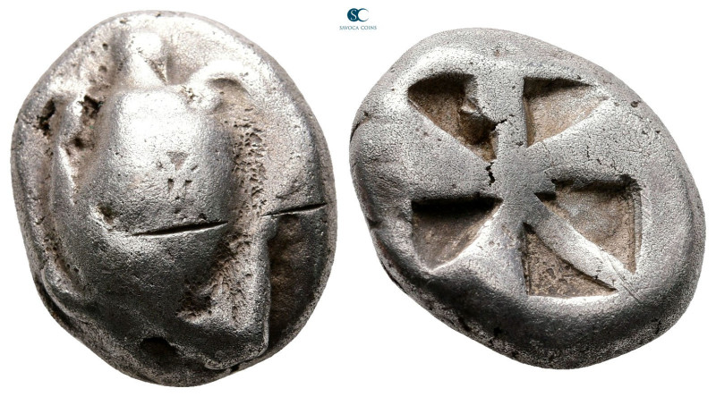 Islands off Attica. Aegina circa 480-446 BC. 
Stater AR

19 mm, 11,68 g


...