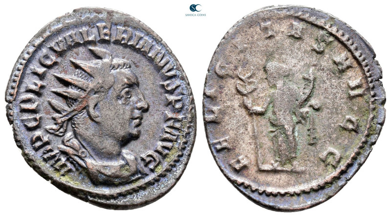 Valerian I AD 253-260. Antioch
Antoninianus Æ silvered

23 mm, 2,84 g



...