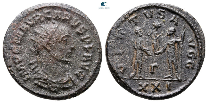 Carus AD 282-283. Antioch
Billon Antoninianus

20 mm, 3,87 g



Nearly Ve...