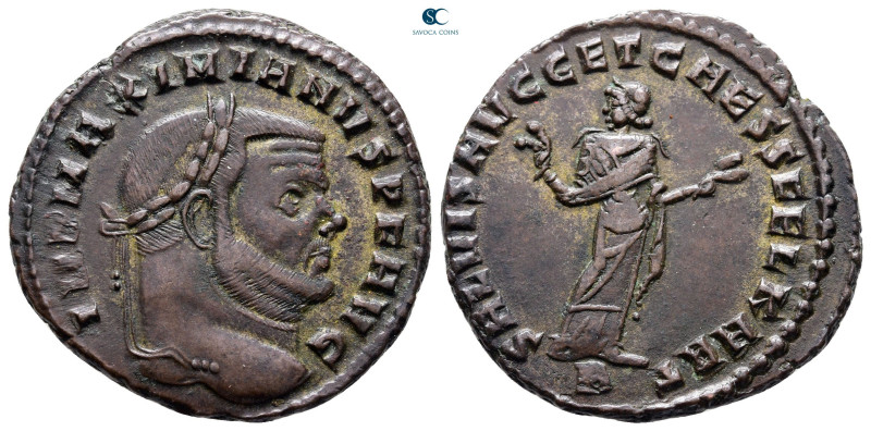 Maximianus Herculius AD 286-305. Carthage
Billon Nummus

27 mm, 8,12 g


...