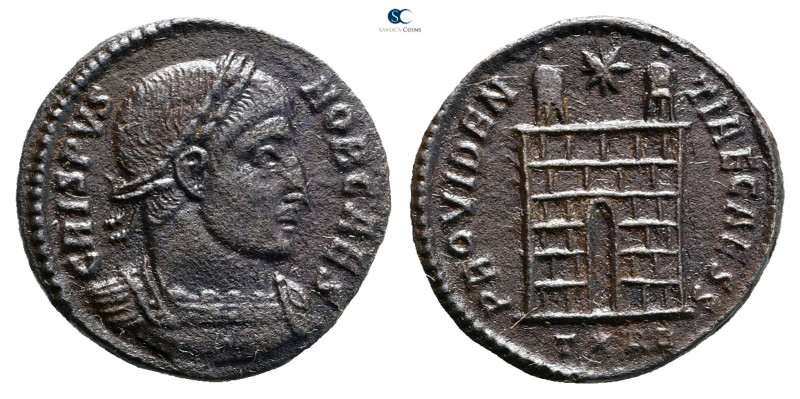 Crispus, as Caesar AD 316-326. Arelate (Arles)
Follis Æ

19 mm, 2,84 g


...