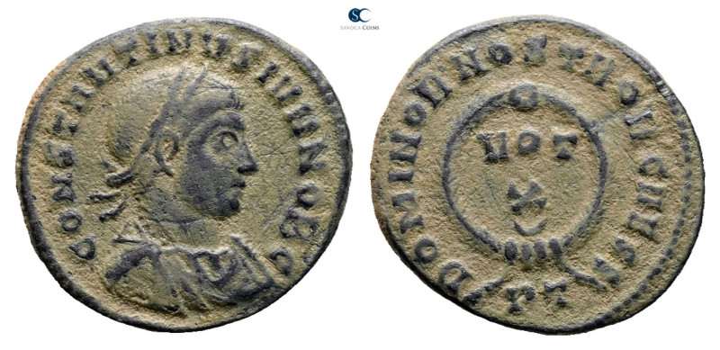 Constantine II, as Caesar AD 317-337. Ticinum
Follis Æ

18 mm, 3,01 g



...