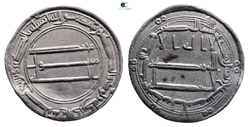 Abbasid. Madinat al-Salam mint. al-Rashid AH 170-193. Struck AH 187
AR Dirham
...