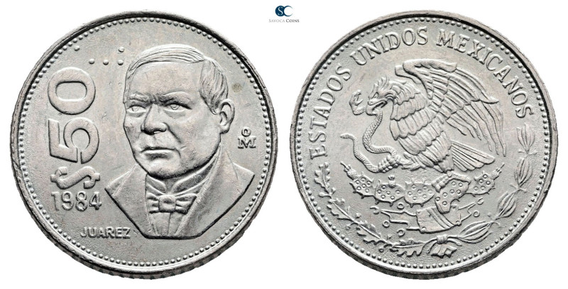 Mexico. AD 1984. 
50 Pesos

 mm, 8,57 g



Mint State