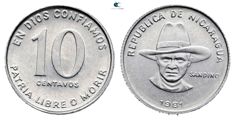 Nicaragua. AD 1981. 
10 Centavos

 mm, 1,26 g



Mint State