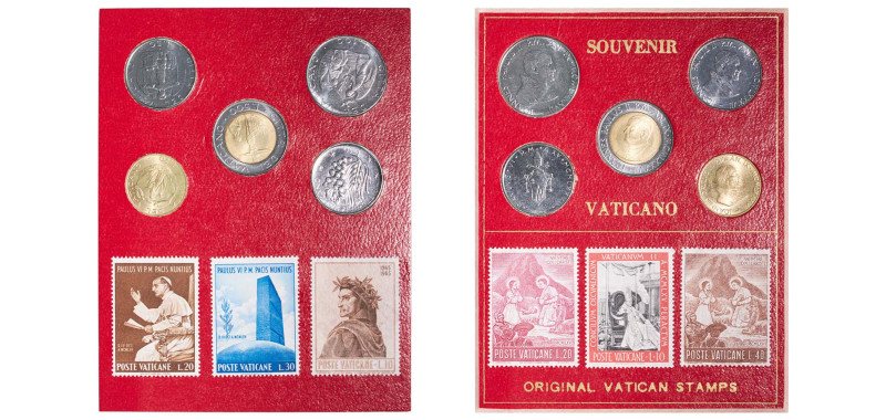 Vatican City City State 1977 - 1987 Coinage Set (5 Lots) Rome Mint UNC