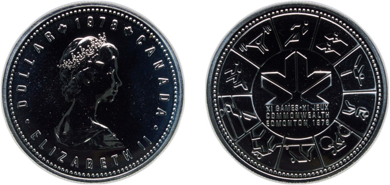 Canada Commonwealth 1978 1 Dollar - Elizabeth II (Commonwealth Games) Silver (.5...