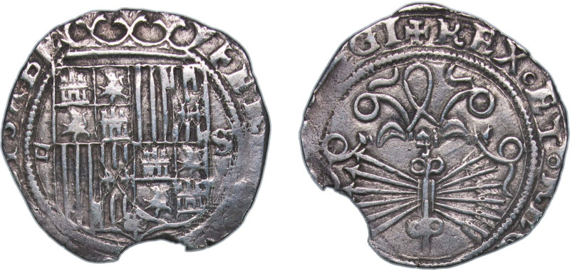 Spain Kingdom 1497 - 1504 S 1 Real - Ferdinand V and Isabella I Silver (.931) Se...