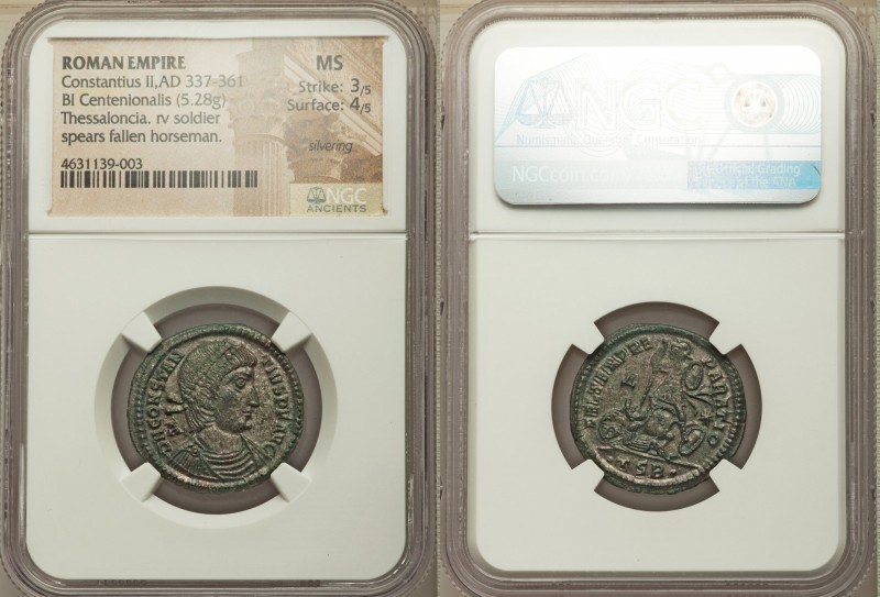 Constantius II, as Augustus (AD 337-361). BI centenionalis (25mm, 5.28 gm, 1h). ...