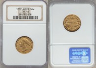 Victoria gold Sovereign 1857-SYDNEY XF40 NGC, Sydney mint, KM4. AGW 0.2355 oz. 

HID09801242017
