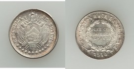 Republic 10 Centavos 1870 POTOSI-ER Choice UNC, Potosi mint, KM153.1. 19mm. 2.54gm. A gorgeous specimen, seeming a bit unevenly struck in the collar s...