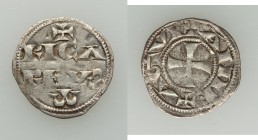 Aquitaine. Richard I (1168-1185) Denier ND About XF (unevenly struck, haymarks), Elias-4, W&F-5 1/a. 19mm. 0.92gm. 

HID09801242017