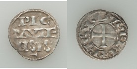 Poitou. Richard I (1168-1185) Denier ND AU (light porosity), Elias-8k, W&F-340W 1/a (R2). 19mm. 1.09gm. 

HID09801242017