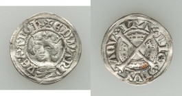 Aquitaine. Edward III (1325-1377) Sterling ND About XF (slightly bent, lightly cleaned), Elias-56, W&F-56 1/b. 19mm. 1.20gm. 

HID09801242017