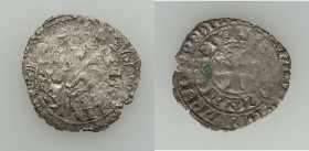 Aquitaine. Edward III (1325-1377) Gros au Lion sous Couronne ND Good XF (very unevenly struck, edge chips, residue), 2nd Type, Elias-67e or fvar (Blan...