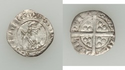 Aquitaine. Edward the Black Prince (1362-1372) Sterling ND Good XF (scratches, slightly clipped), Dax mint, Elias-189 (RR), W&F-208 3/a (R). 17mm. 0.7...