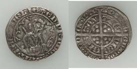 Aquitaine. Edward the Black Prince (1362-1372) Demi Gros ND VF, La Rochelle mint, 1st Issue, Elias-181a (R), W&F-199 6/c (R2). A considerably nicer sp...