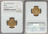 Napoleon gold 20 Francs 1811-A XF45 NGC, Paris mint, KM695.1. 0.1867 oz. Ex. Rive d'Or Collection 

HID09801242017